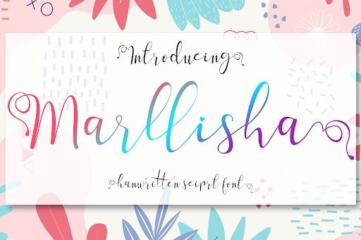 Marllisha Font by aldedesign