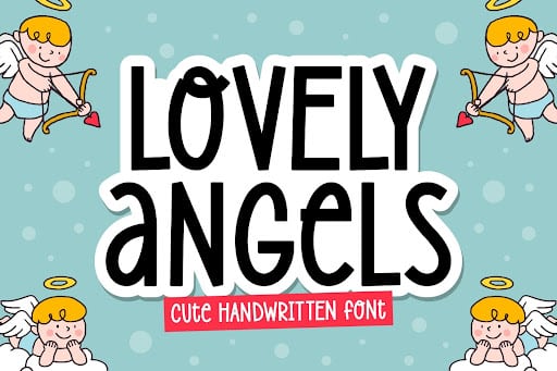 Lovely Angels Font by Keithzo 