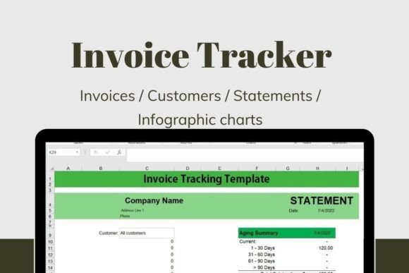 Invoice tracker CMS template layout