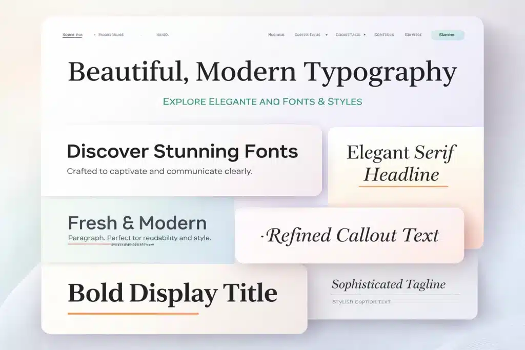 Featured image for The Most Popular Fonts for Websites in 2025 (With Examples)