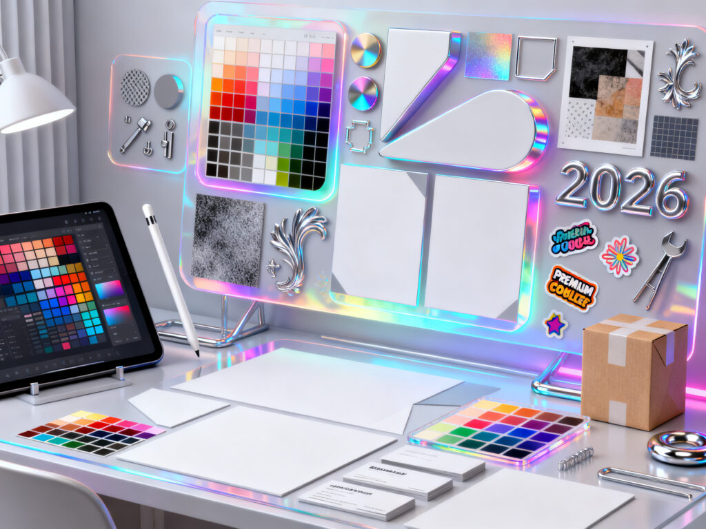 Featured image for 2026 Graphic Design Trends in Kittl: Styles, Tools & Assets