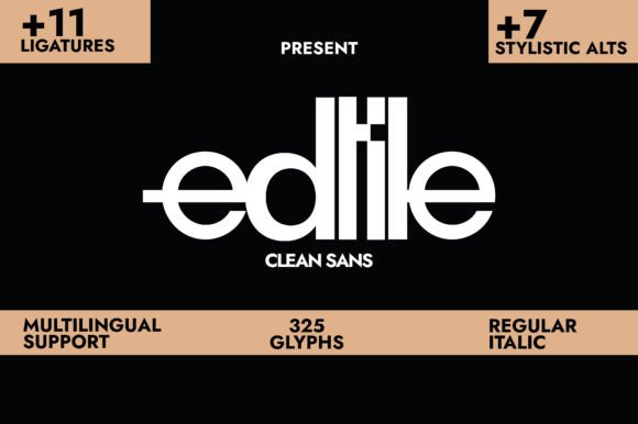 Featured image for Edtile Font by Minimalistartstudio · Creative Fabrica