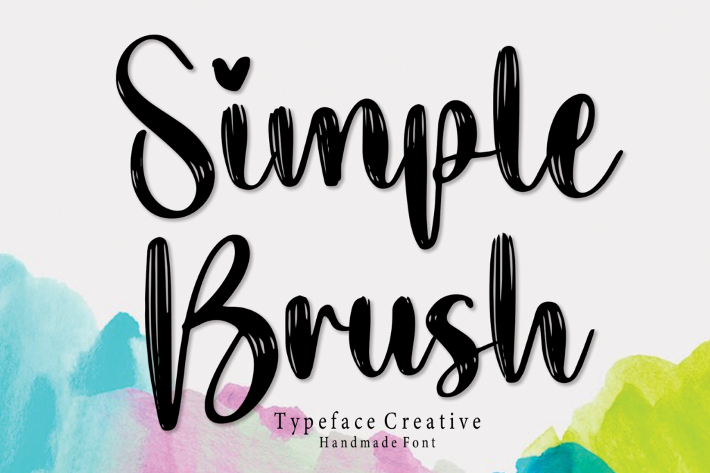 Featured image for Simple Brush Font by andikastudio · Creative Fabrica