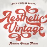 Featured image for Aesthetic Vintage Font by putracetol · Creative Fabrica