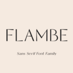 Featured image for Flambe Font by Pasha Larin · Creative Fabrica