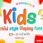 Featured image for Kids Font by numnim · Creative Fabrica