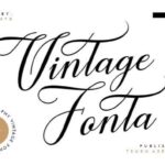 Featured image for Vintage Fonta Font by Sammy.std · Creative Fabrica