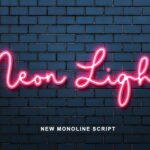 Featured image for Neon Light Font by Abodaniel · Creative Fabrica