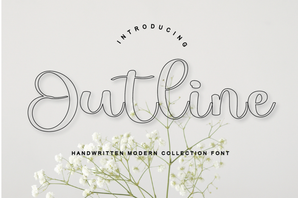 Featured image for Outline Font by hl_studio