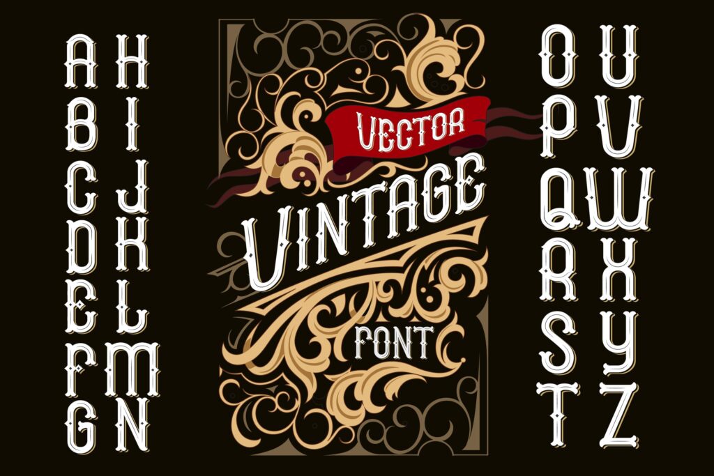 Featured image for Vintage Label Font Graphic by Fractal font factory