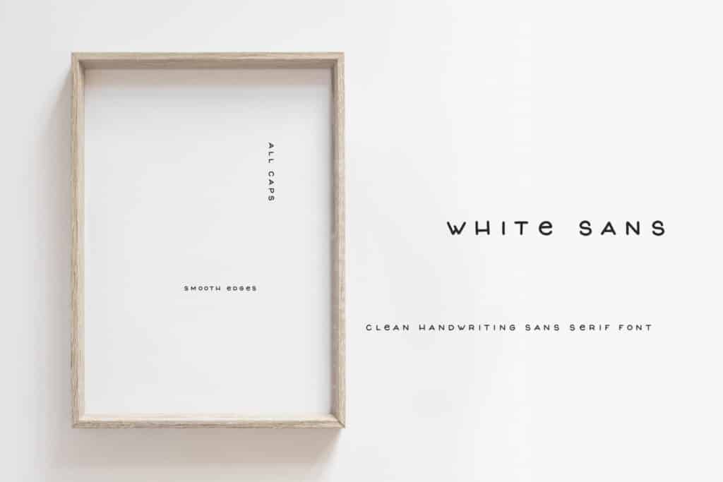 Featured image for White Sans Font by SVGbyCalligrapher · Creative Fabrica