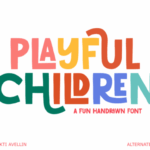 Featured image for Playful Children Font by Sakti Avellin · Creative Fabrica