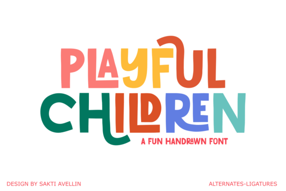 Featured image for Playful Children Font by Sakti Avellin · Creative Fabrica