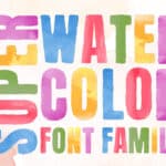 Featured image for Super Watercolor Font by Nobu Collections