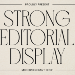 Featured image for Strong Editorial Display Font by Creative Fabrica Fonts