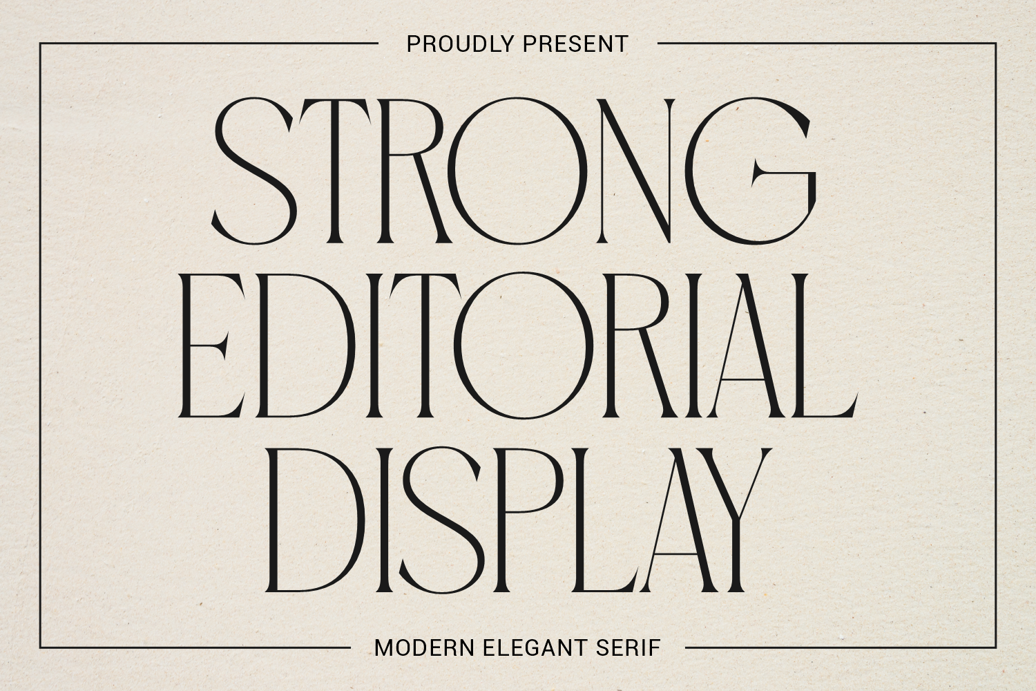 Featured image for Strong Editorial Display Font by Creative Fabrica Fonts