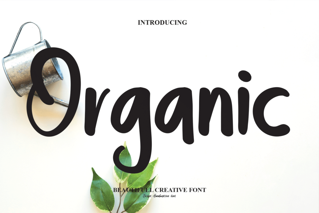 Featured image for Organic Font by Robbots stores