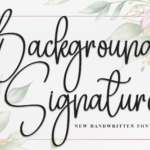 Featured image for Background Signature Font by Creativewhitee