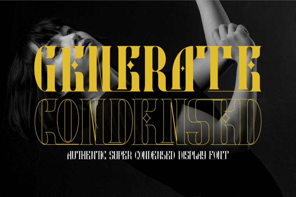 Featured image for Generate Condensed Font by 177Studio